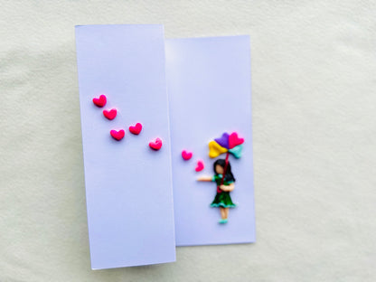 Umbrella Girl (Clay Card)