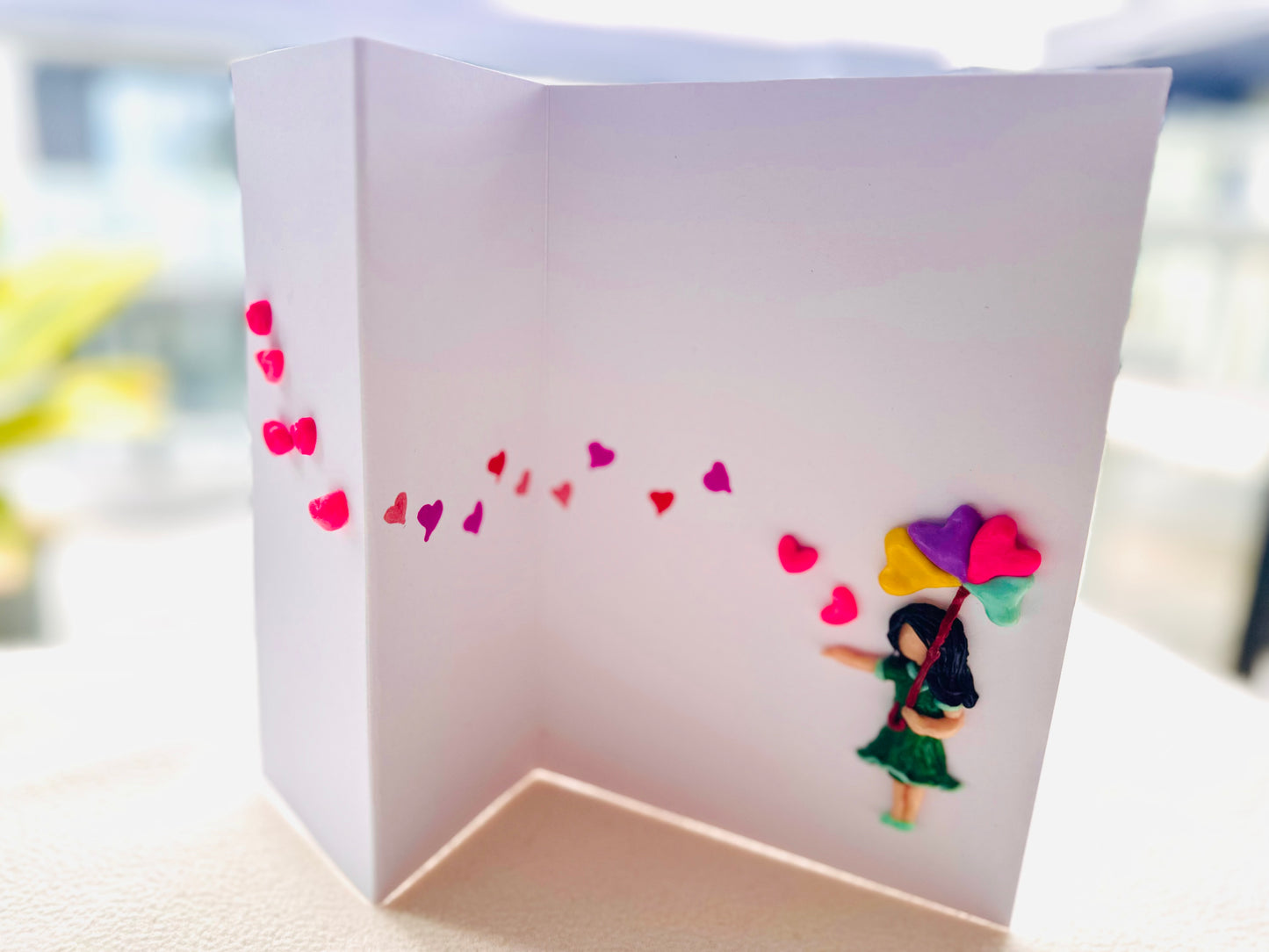 Umbrella Girl (Clay Card)